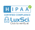 LuxSci helps ensure HIPAA-Compliance for email and web services.